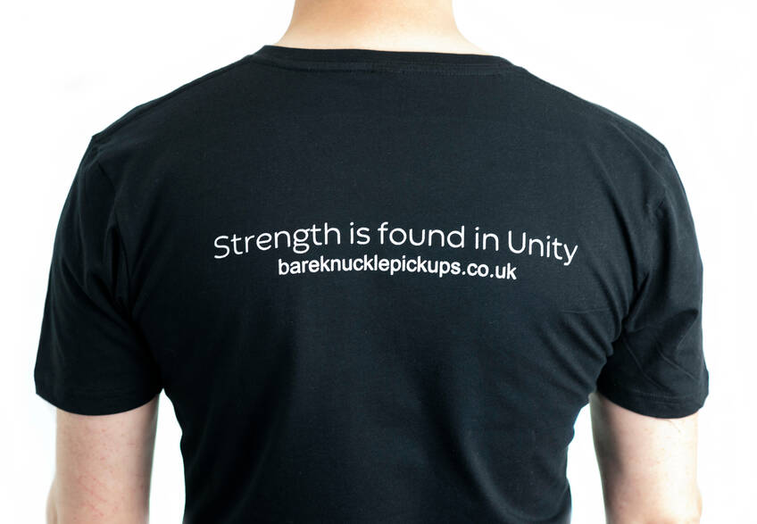 unity t-shirt bare knuckle pickups