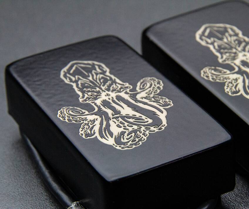 custom etch pickup tattoo