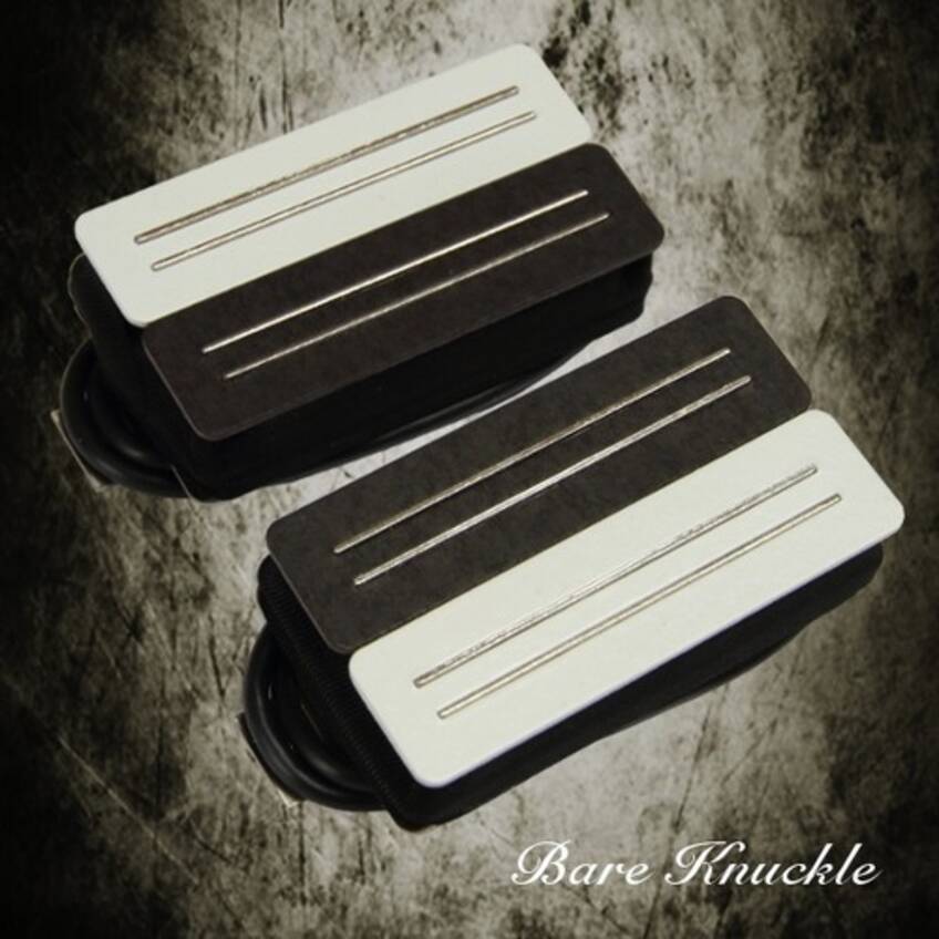 White Bare Knuckle Black Hawk Humbuckers